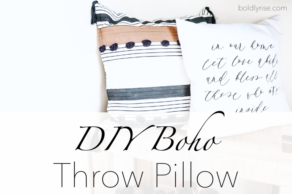 DIY Boho Throw Pillow Boldly Rise   IMG 5309 1024x683 